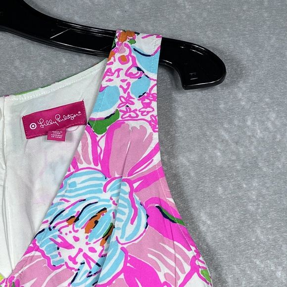 Lilly Pulitzer Pink Multicolored Floral V Neck Sleeveless Tank Women’s Size: S - Picture 3 of 12